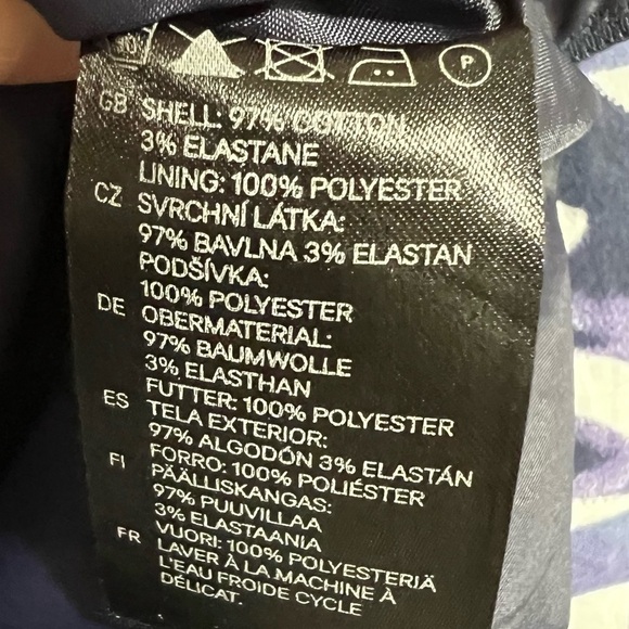 H&M Blue & White Strapless Fit & Flare Mini Dress, Size 4 -#271 - Picture 13 of 13